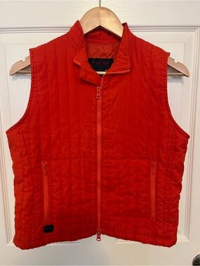 Ralph Lauren orange quilted vest
